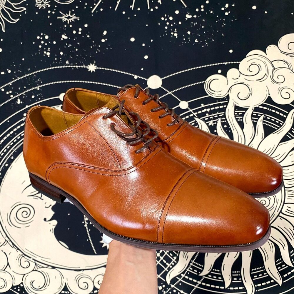 Florsheim 12528-221 Men's 12 Brown Leather Derby Dress Shoes Formal Business
